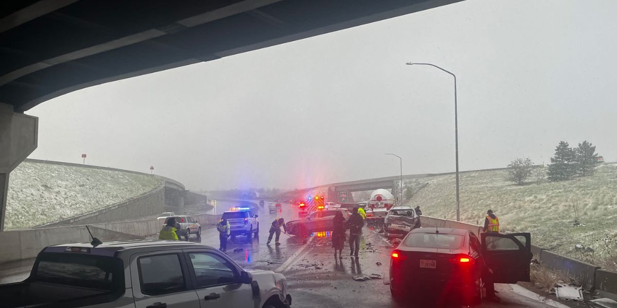 30-vehicle pileup on US-89 near Kaysville and Farmington amid winter storm