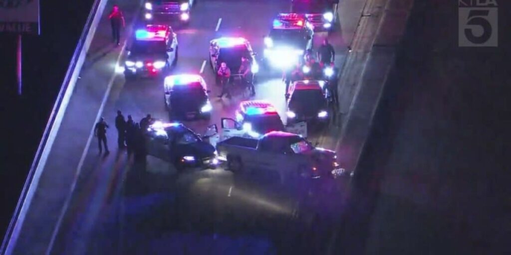 High-speed chase ends in fatal Police shooting on bridge over Santa Ana River