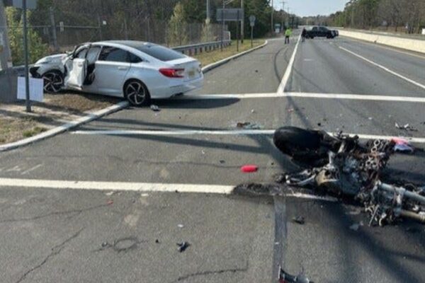 ‘Ejected over 140 feet’ Motorcyclist dead after fiery crash on Route 37 in Manchester