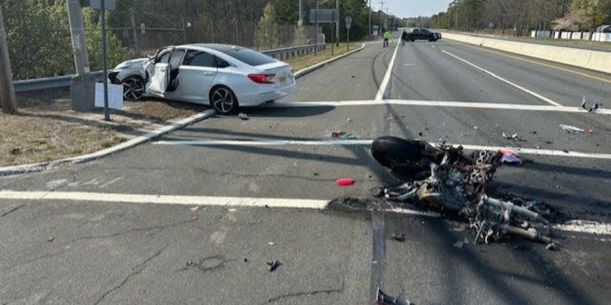 ‘Ejected over 140 feet’ Motorcyclist dead after fiery crash on Route 37 in Manchester