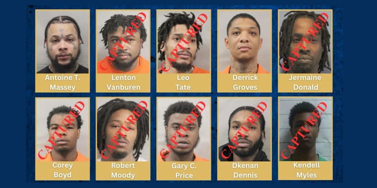 Authorities Capture Three Escaped Inmates, Two Still Missing Near New Orleans