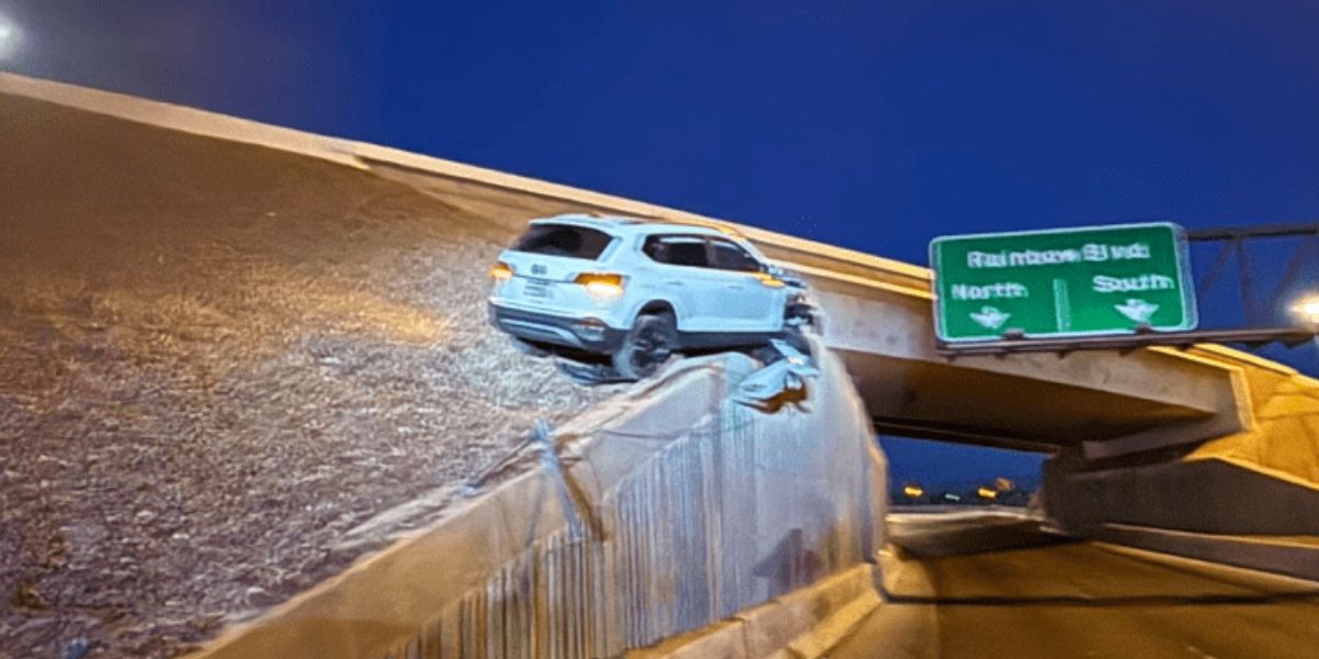 Car dangles off Las Vegas ramp, driver admits 4 shots and facing DUI charges