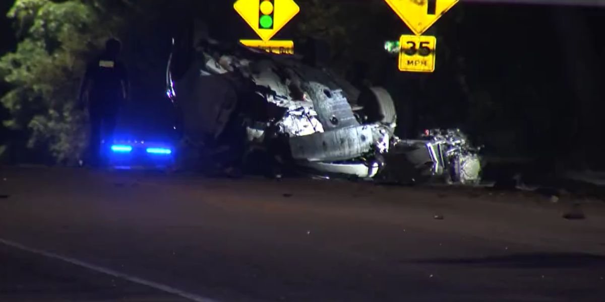 Car mangled in Deadly morning crash in Raleigh, Road remains closed
