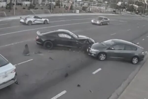 Corvette driver still at large after Mustang crashes in street race incident in Vacaville