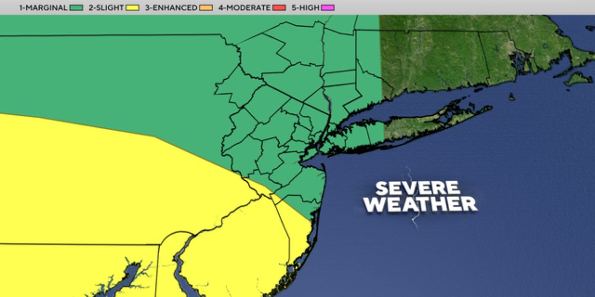 Severe Storms Possible in NYC Area This Weekend See Map of High-Risk Areas