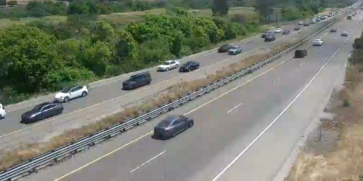 Flipped SUV off highway 101 causes major backup near San Luis Obispo