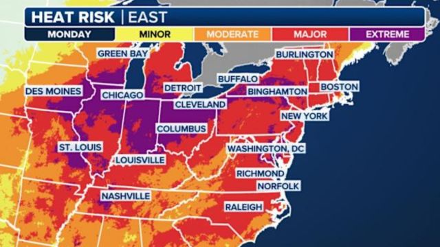 New York City to Swelter in 102-Degree Heat Amid Intense Heatwave