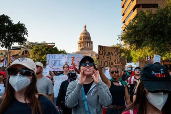 Protests Turn Violent as Anti-ICE Demonstrators Clash with Police in Blue City