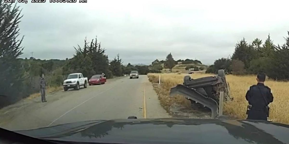 Santa Barbara man on parole crashes after 100 MPH chase in stolen vehicle