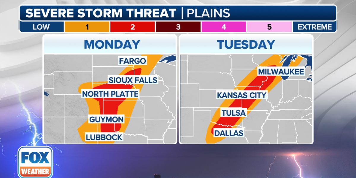 Texas, Southeast, and Mid-Atlantic brace for dangerous storms, flash floods and tornado