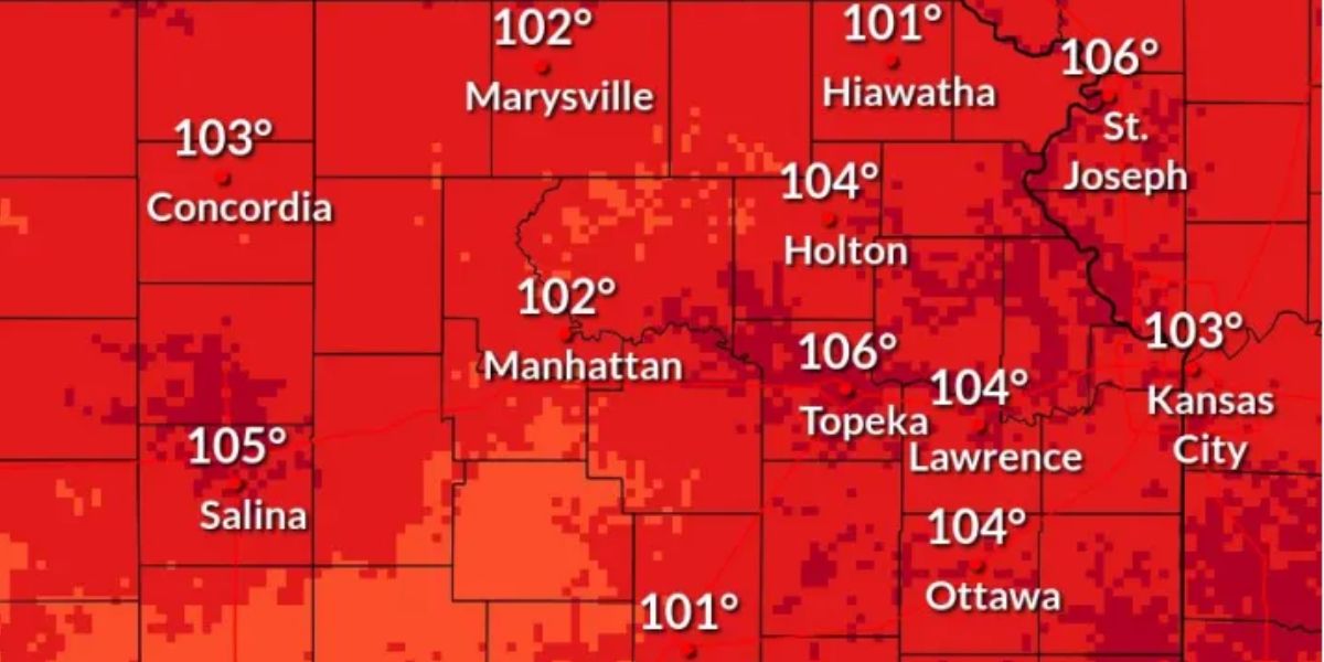 Topeka, Manhattan Hit with Heat Warning as Temps Soar to Dangerous Levels