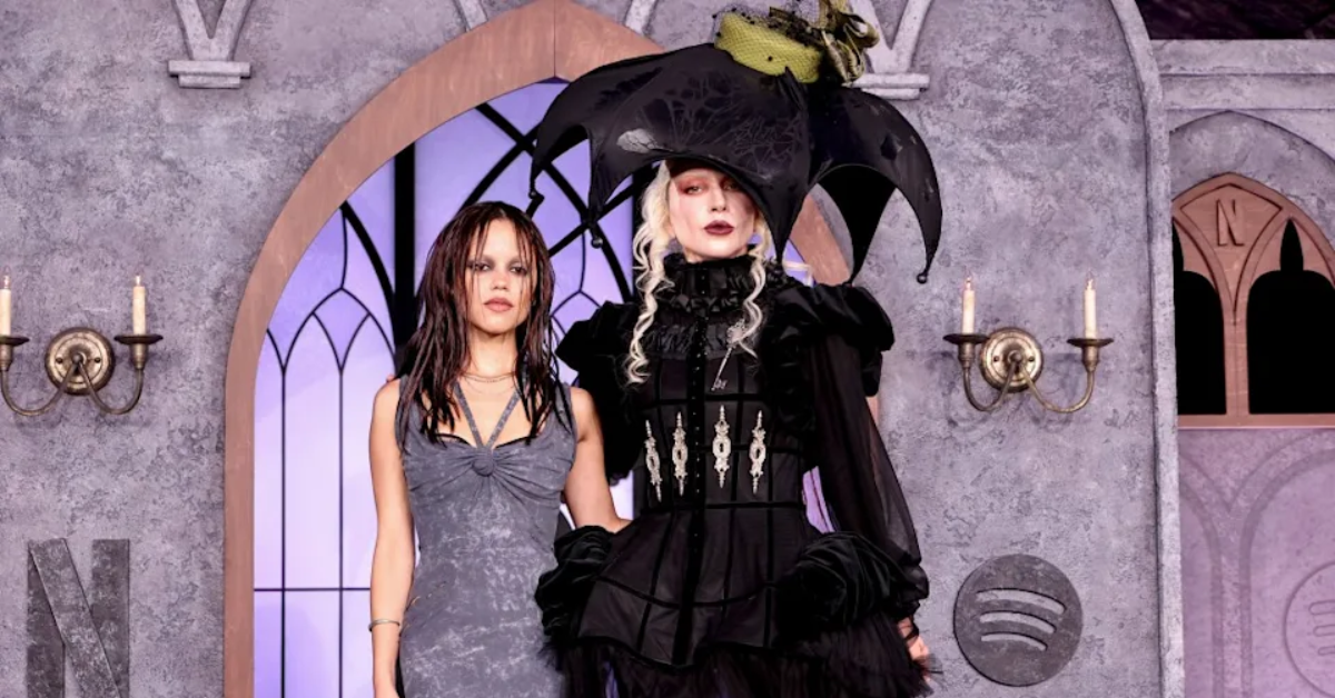Lady Gaga and Jenna Ortega Serve Witchy Drama in Corsets and Cutouts at ‘Wednesday’ Season 2 Event